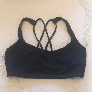 Lululemon snakeskin print sports bra